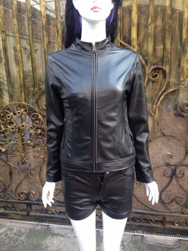 Áo nữ da bò cao cấp AKD013