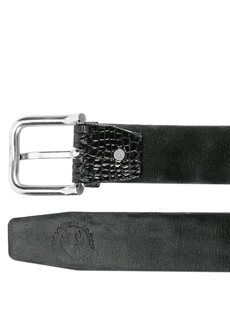 Thắt Lưng Da Cá Sấu Màu Đen TL-CS01