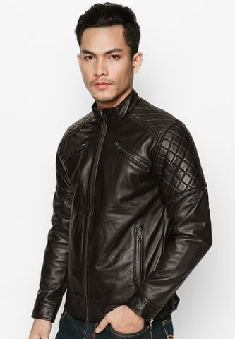 Áo Da Thật - Áo Da Nam - Da Cừu Cao Cấp AKD149