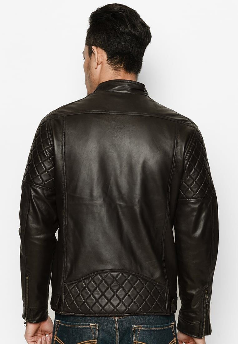 Áo Da Thật - Áo Da Nam - Da Cừu Cao Cấp AKD149