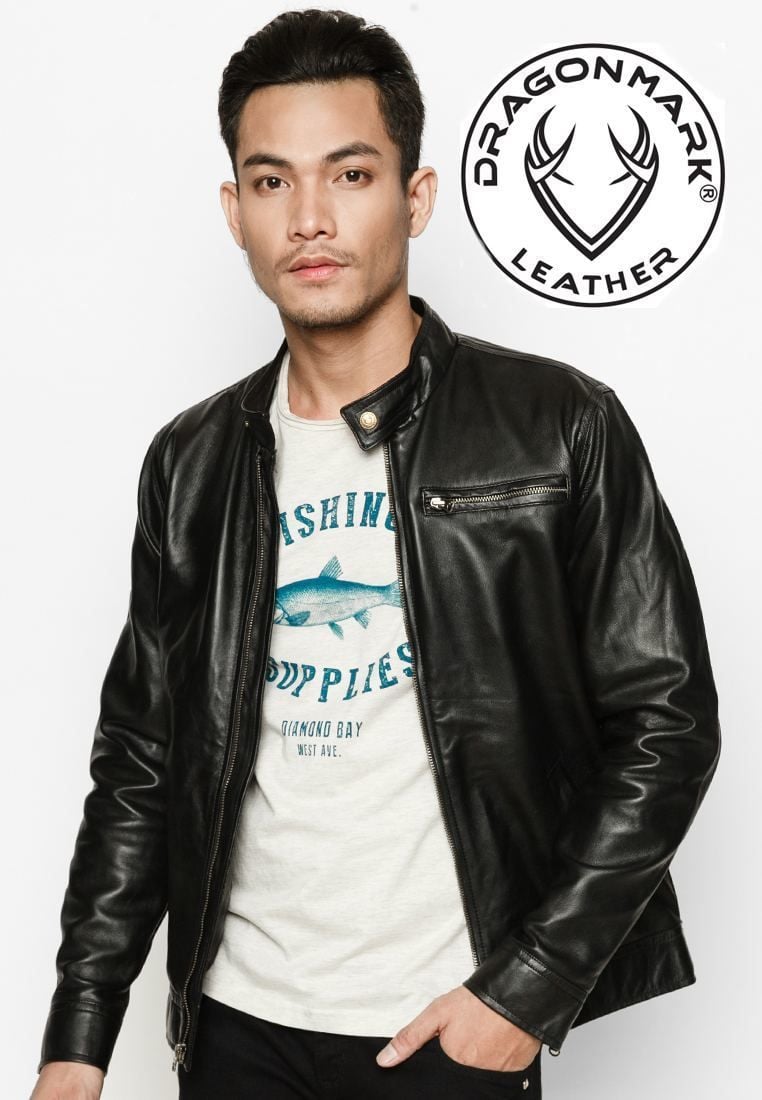 Áo Da Thật - Da Cừu Cho Nam AKD150