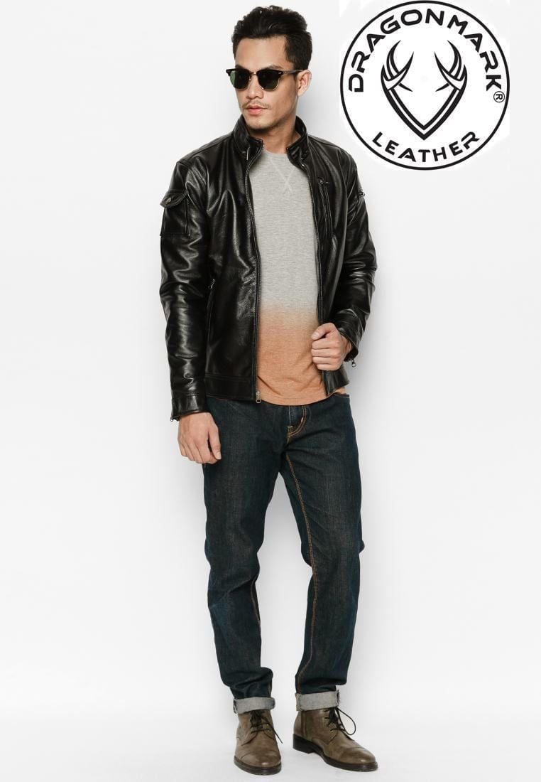 Áo Da Moto - Áo Bảo Hộ Moto - Áo Da Nam AKD162