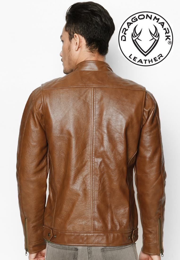 Áo Da Nam - Da Bò Thật 100% - AKD155