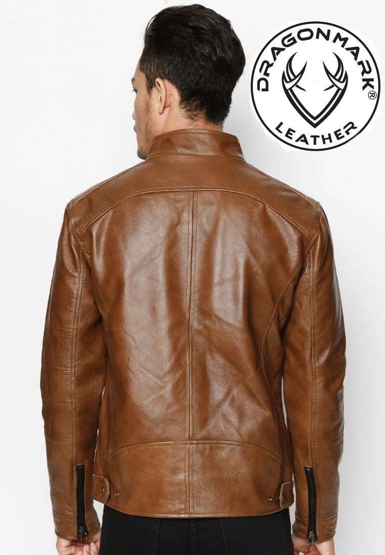 Áo Da Nam Xịn - Áo Da Bò Thật AKD159