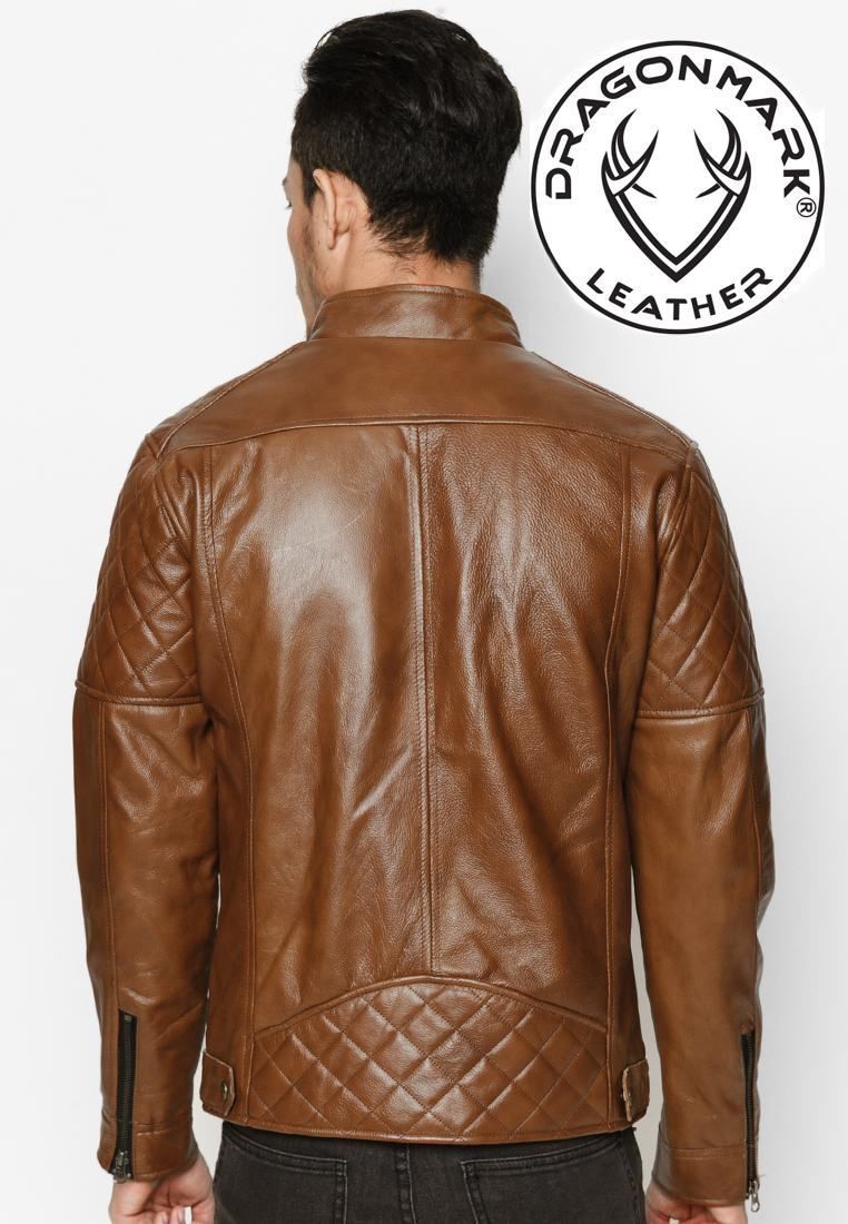 Áo Da Thật 100% - Chất Liệu Da Bò - Áo Da Nam AKD153