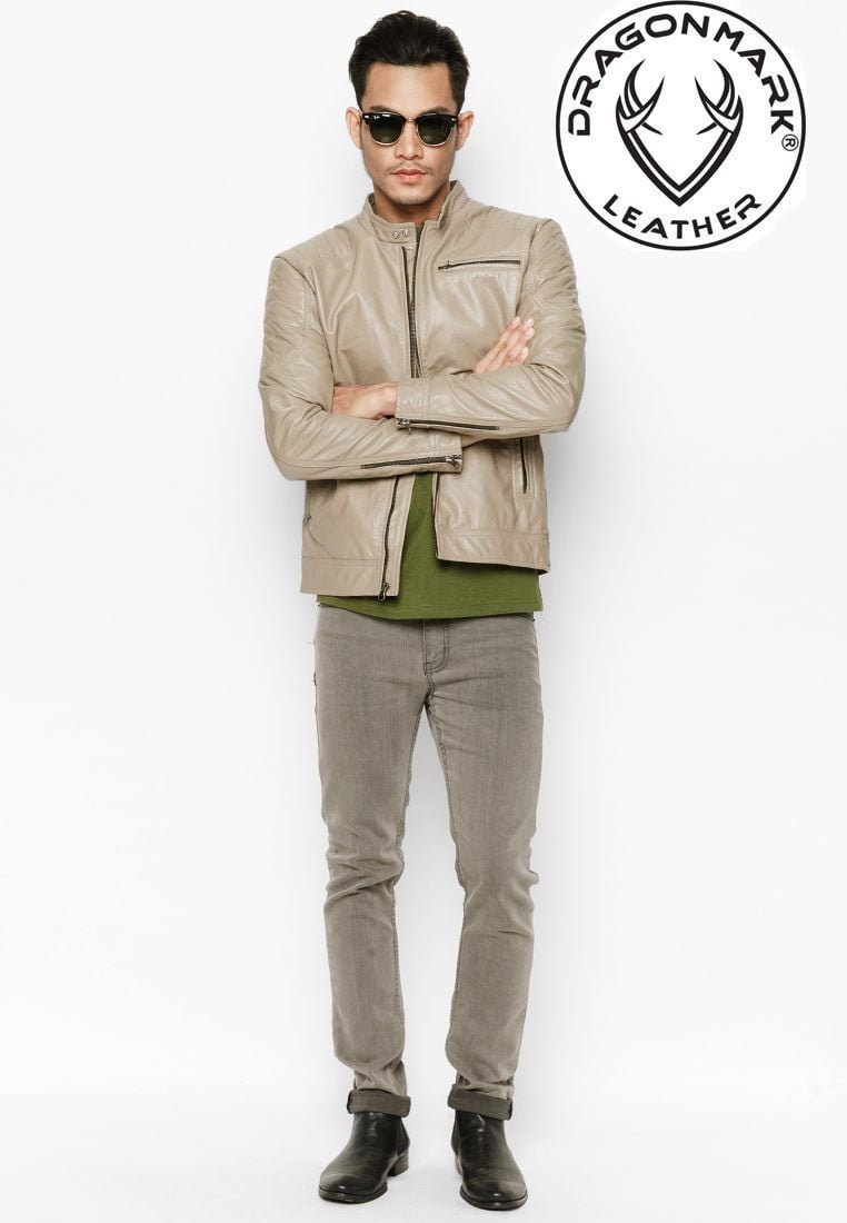 Áo Da Nam Xịn - Áo Da Bò Thật Chất Hơn Nhập Khẩu AKD166