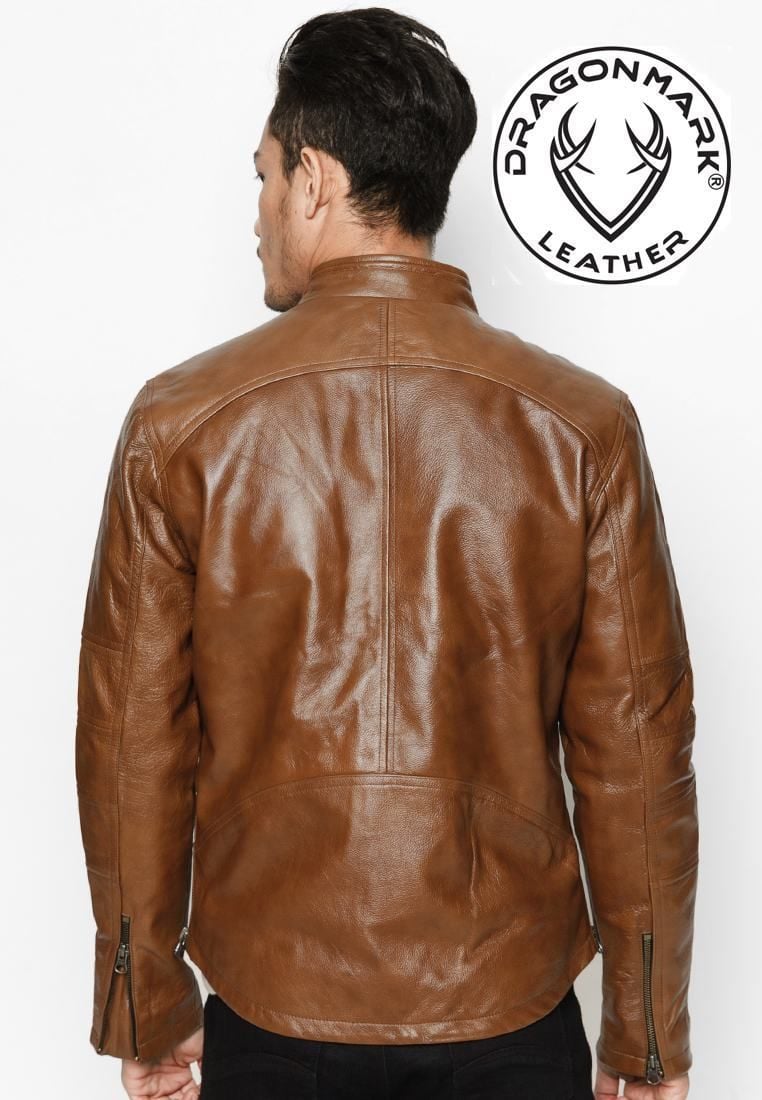 Áo Khoác Da Nam - Áo Da Bò Xịn Thật AKD156