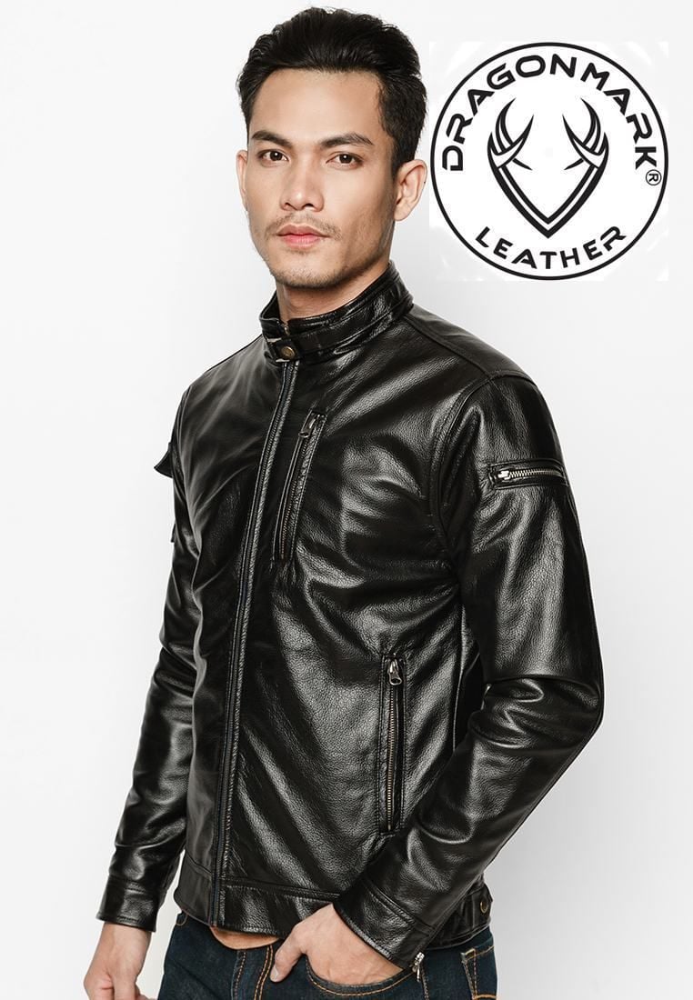 Áo Da Moto - Áo Bảo Hộ Moto - Áo Da Nam AKD162