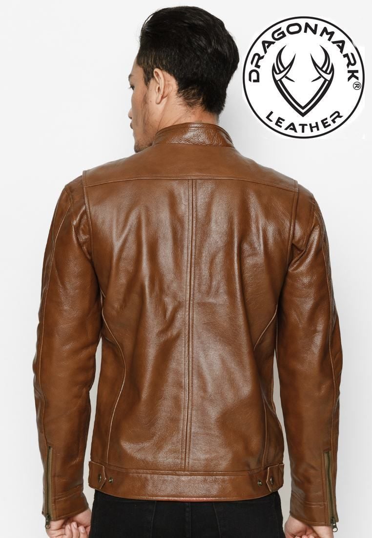 Áo Khoác Da Nam Cao Cấp - Áo Da Bò Thật AKD157