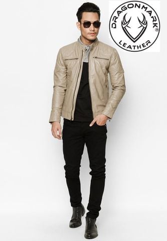 Áo Da Nam Đẹp - Da Bò Cao Cấp Xịn AKD168