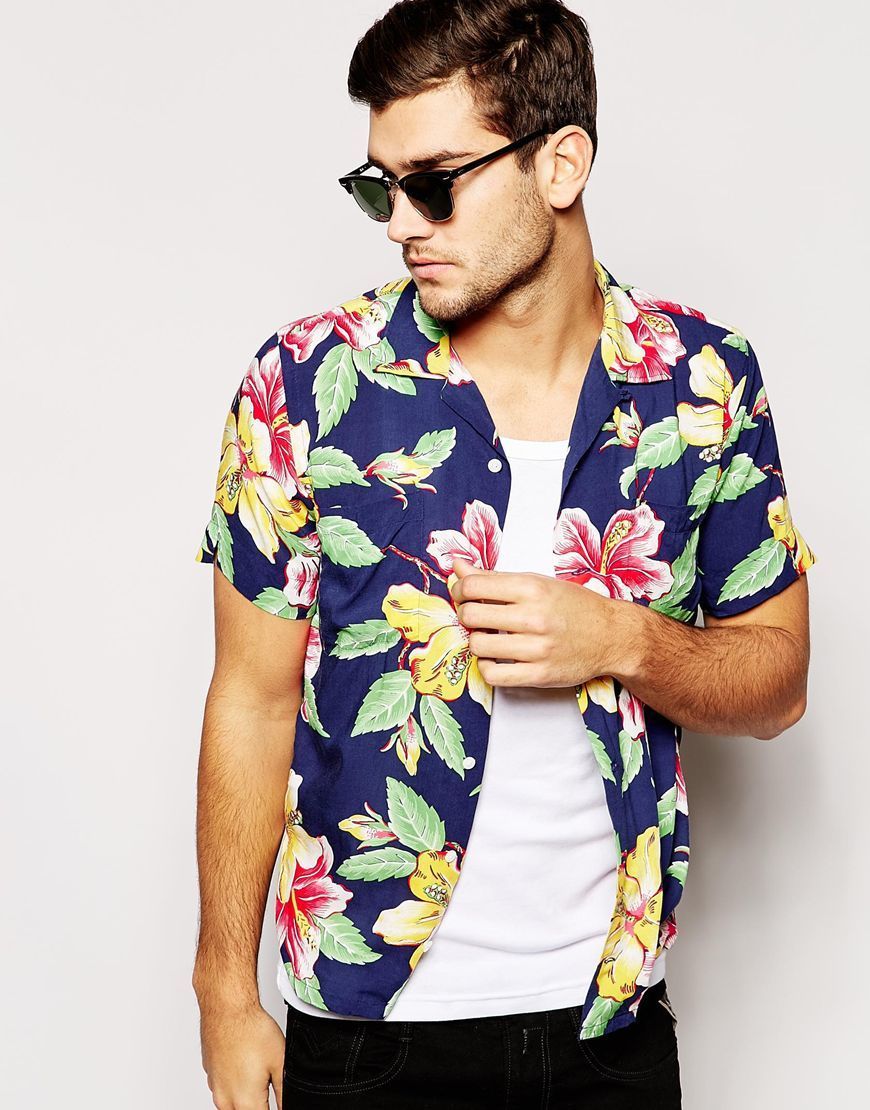 Polo Ralph Lauren Shirt in Slim Fit Hawaiian Print Short Sleeves – BSS Shop