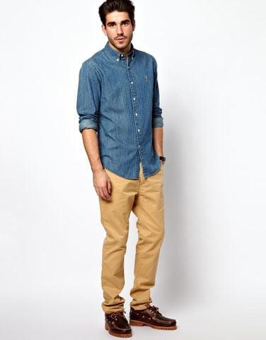 Polo Ralph Lauren Shirt In Denim Slim Fit – BSS Shop