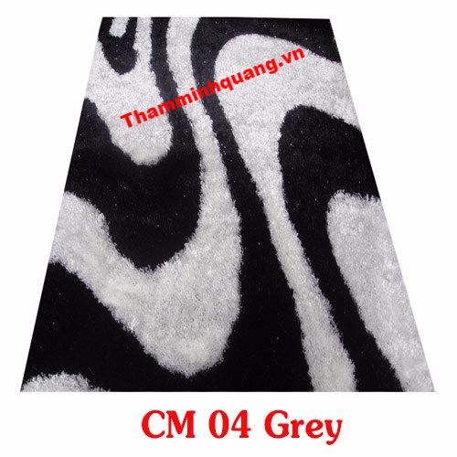  Thảm Salon phòng khách Shaggy CM 04 Grey 