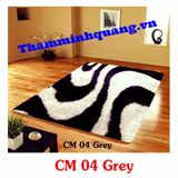  Thảm Salon phòng khách Shaggy CM 04 Grey 