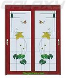 Cửa nhôm vân gỗ 213