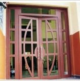 Cửa sắt giá gỗ gg16