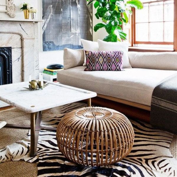  Ghế mây hình quả bí 