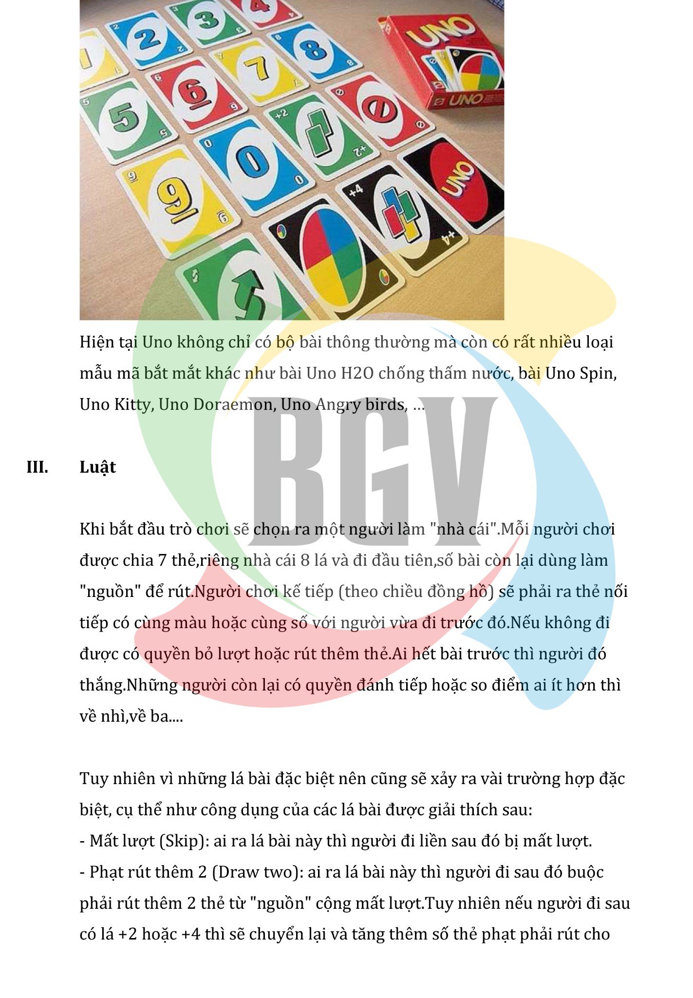 Hướng Dẫn - Luật Chơi Uno Boardgame – Board Game Việt
