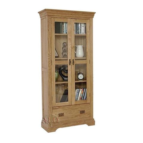 Tủ kính trang trí sồi #5158