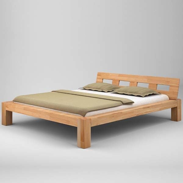 Giường ngủ gỗ cao su #5239