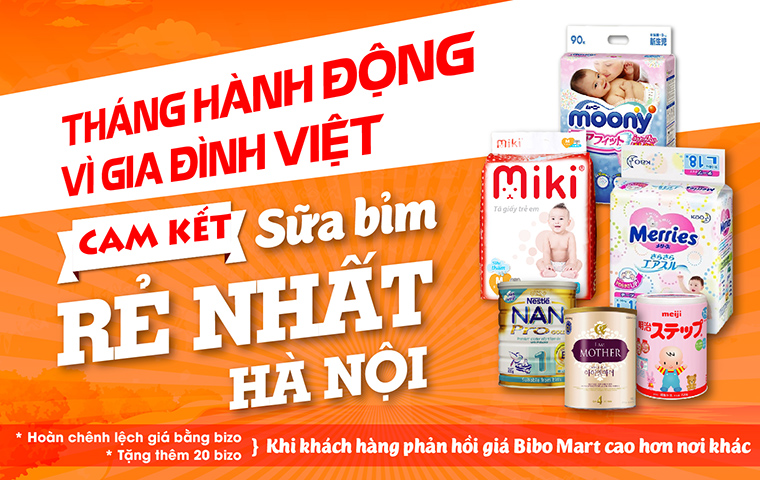 Baby Mart - Cam kết giá sữa, bỉm rẻ nhất Hà Nội