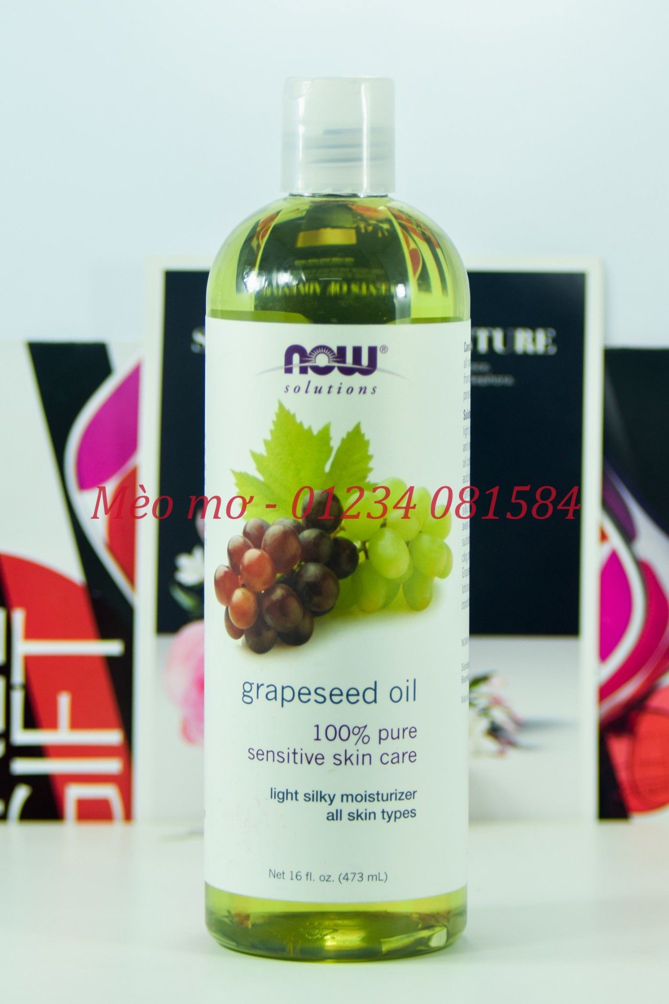 Now - grapeseed oil - 473ml