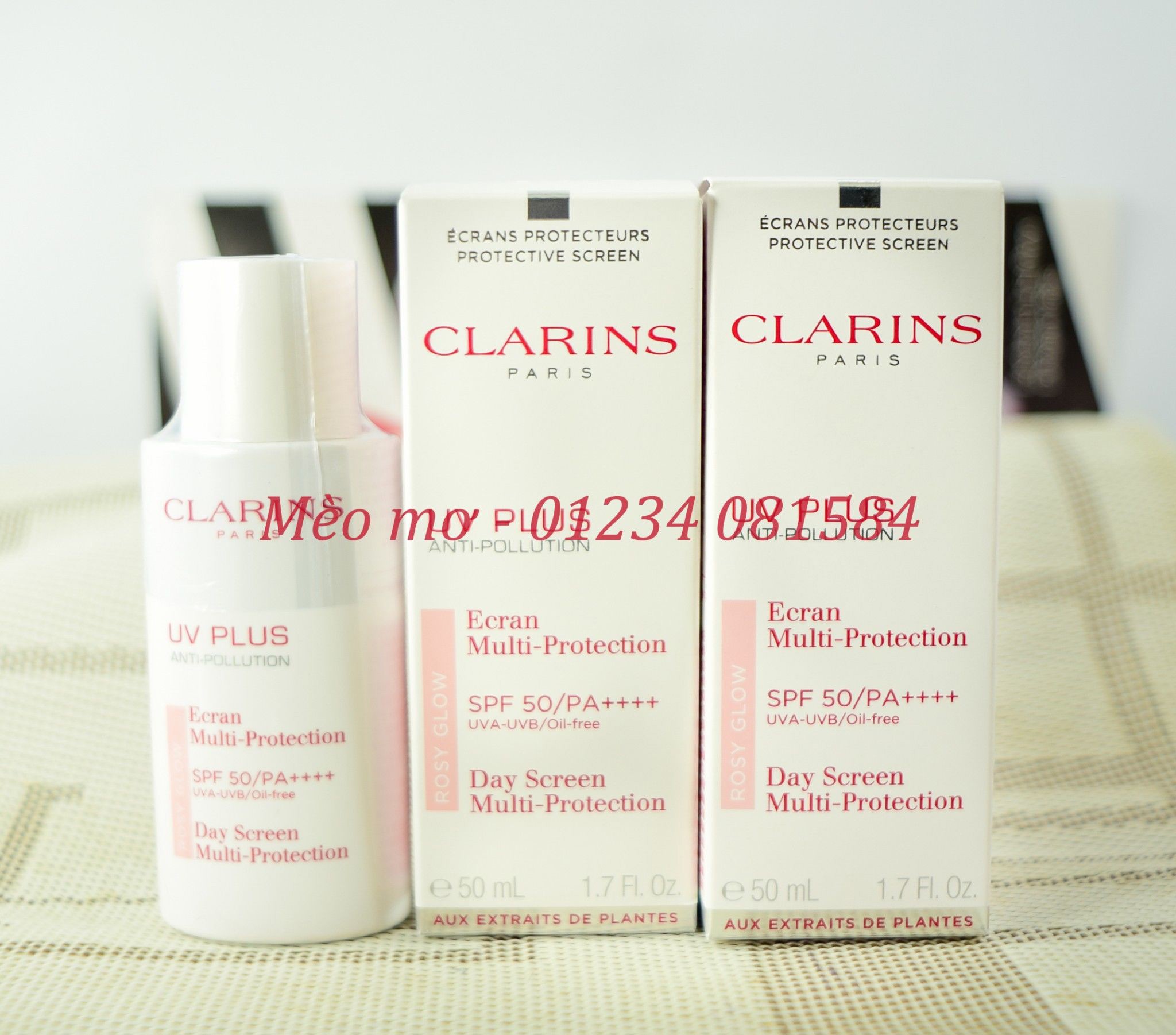 Clarins - UV PLUS Sunscreen SPF50/PA++++ (ROSY GLOW) 50ml