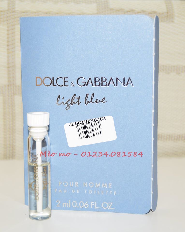 Dolce & Gabbanan - Light Blue (for men) - 2ml