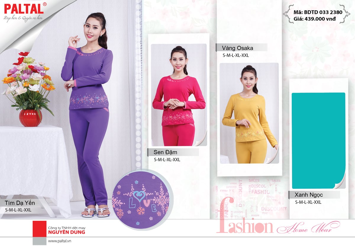 Bộ Sưu Tập Thu Đông 2016 - Đồ Bộ Thu Đông Đẹp Nhất - Thương Hiệu Đồ Mặc Nhà Cao Cấp PALTAL
