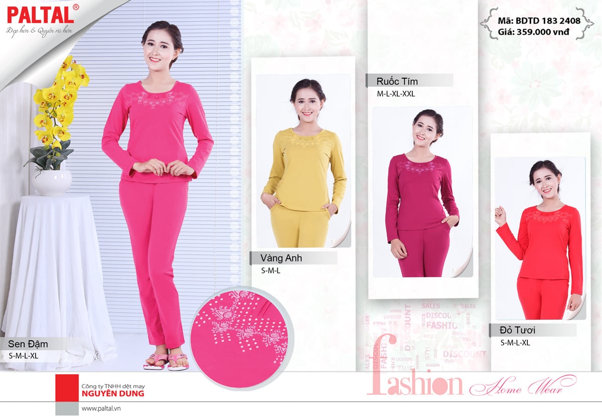 Bộ Sưu Tập Thu Đông 2016 - Đồ Bộ Thu Đông Đẹp Nhất - Thương Hiệu Đồ Mặc Nhà Cao Cấp PALTAL