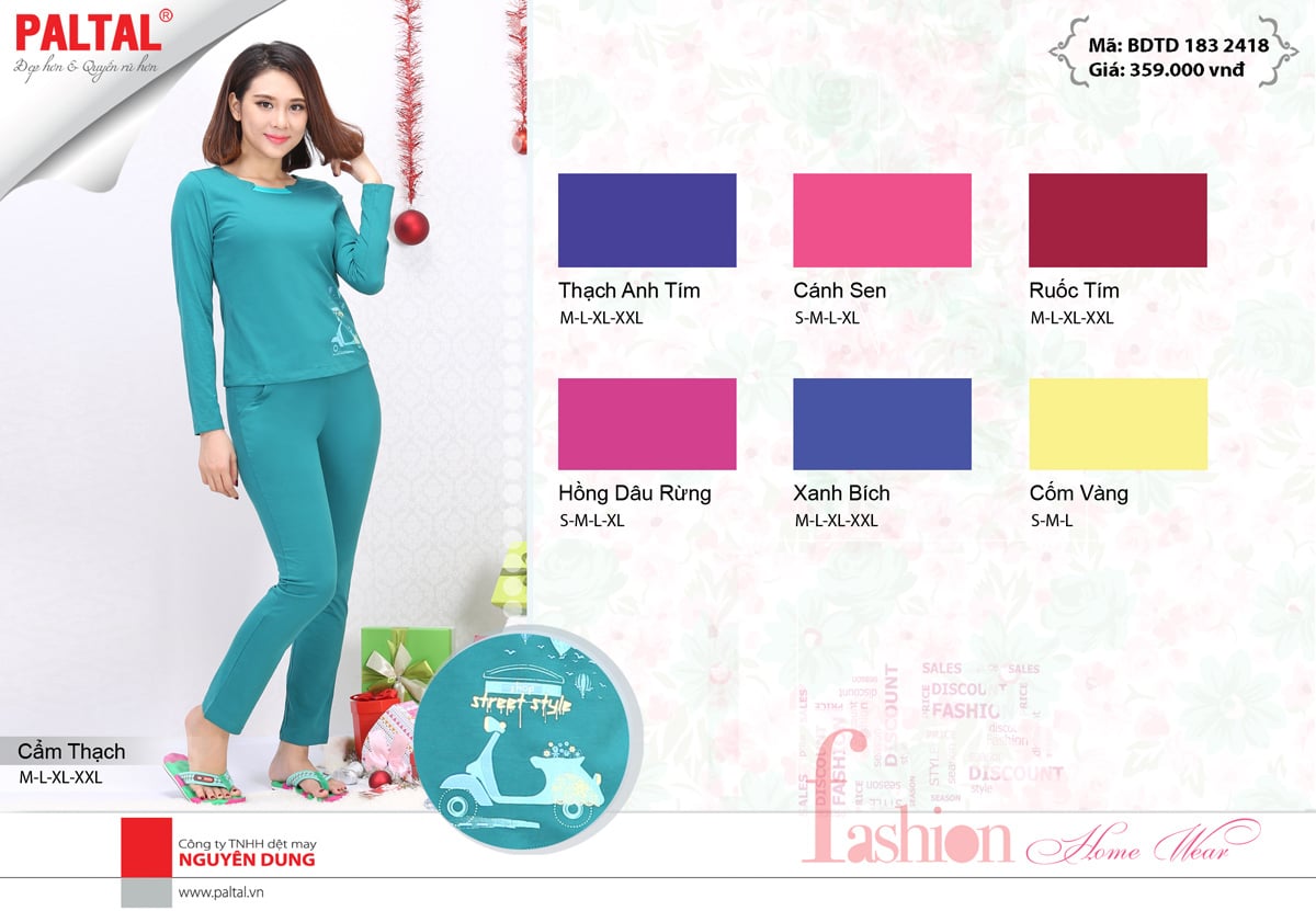 Bộ Sưu Tập Thu Đông 2016 - Đồ Bộ Thu Đông Đẹp Nhất - Thương Hiệu Đồ Mặc Nhà Cao Cấp PALTAL
