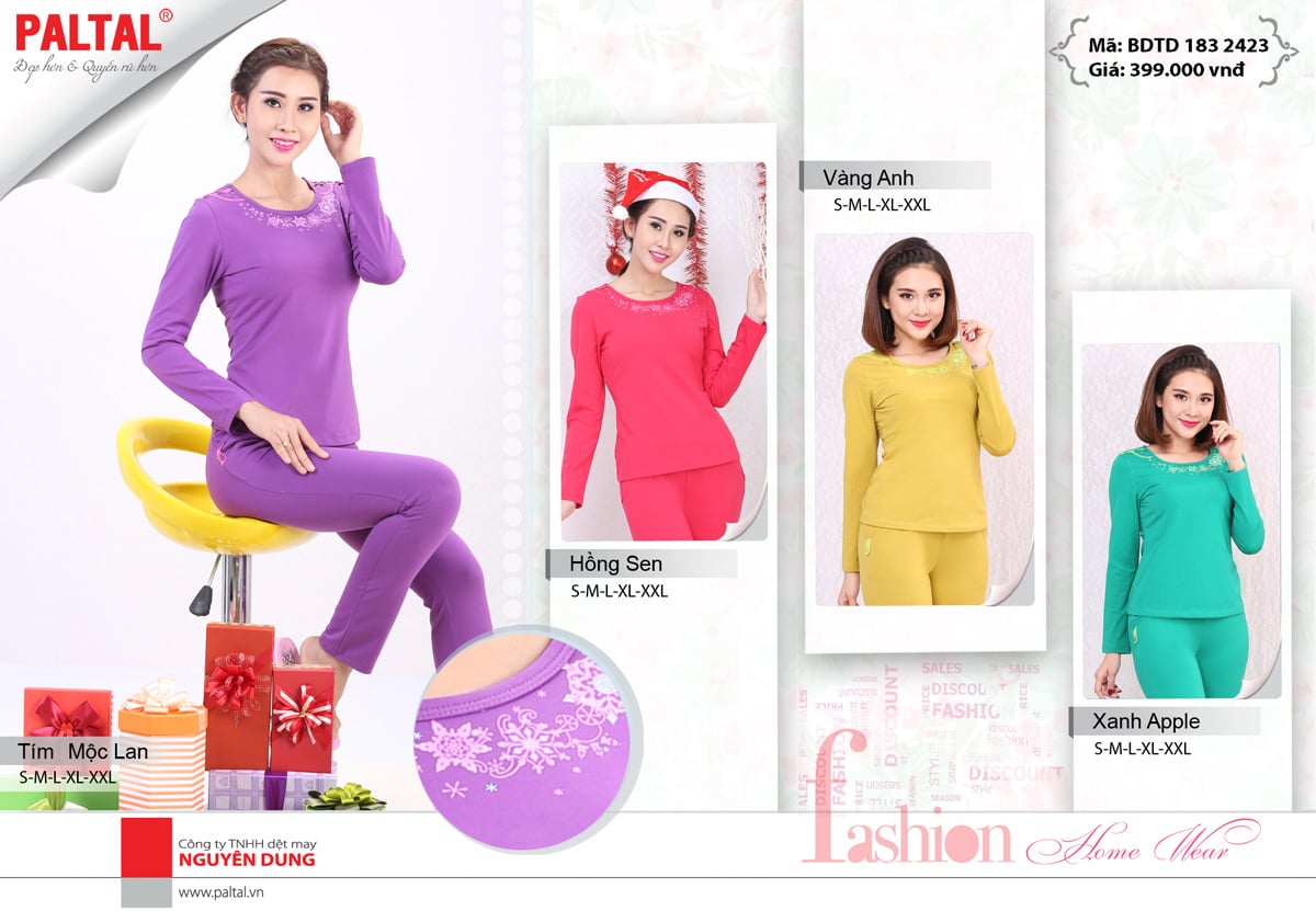 Bộ Sưu Tập Thu Đông 2016 - Đồ Bộ Thu Đông Đẹp Nhất - Thương Hiệu Đồ Mặc Nhà Cao Cấp PALTAL