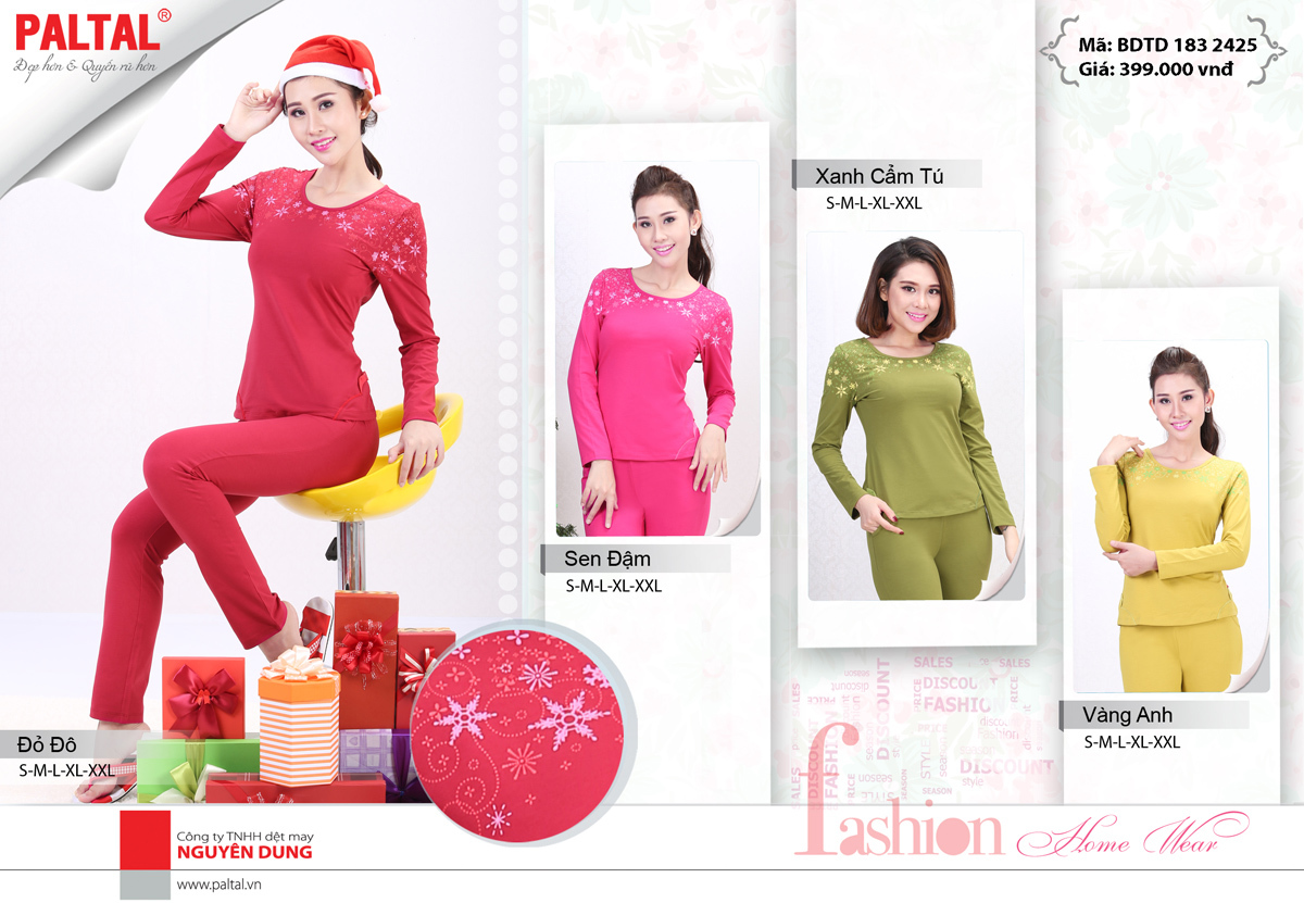 Bộ Sưu Tập Thu Đông 2016 - Đồ Bộ Thu Đông Đẹp Nhất - Thương Hiệu Đồ Mặc Nhà Cao Cấp PALTAL