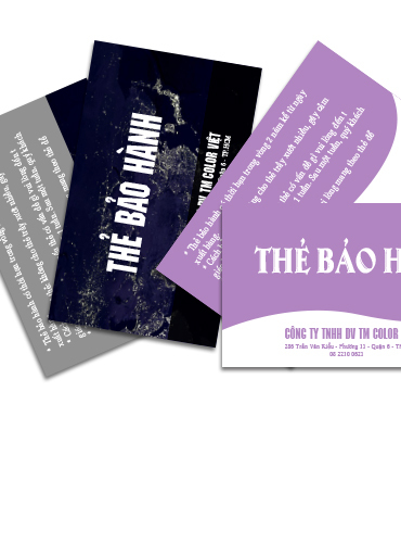 in thẻ bảo hành