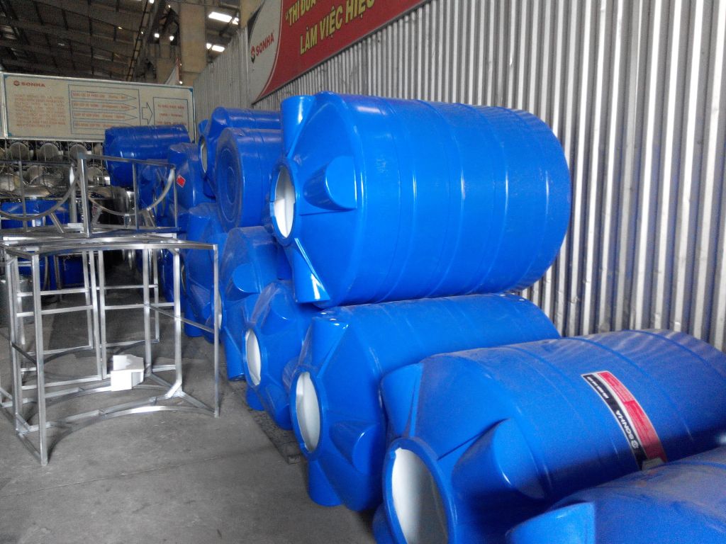 Bồn nhựa Sơn Hà 500L đứng