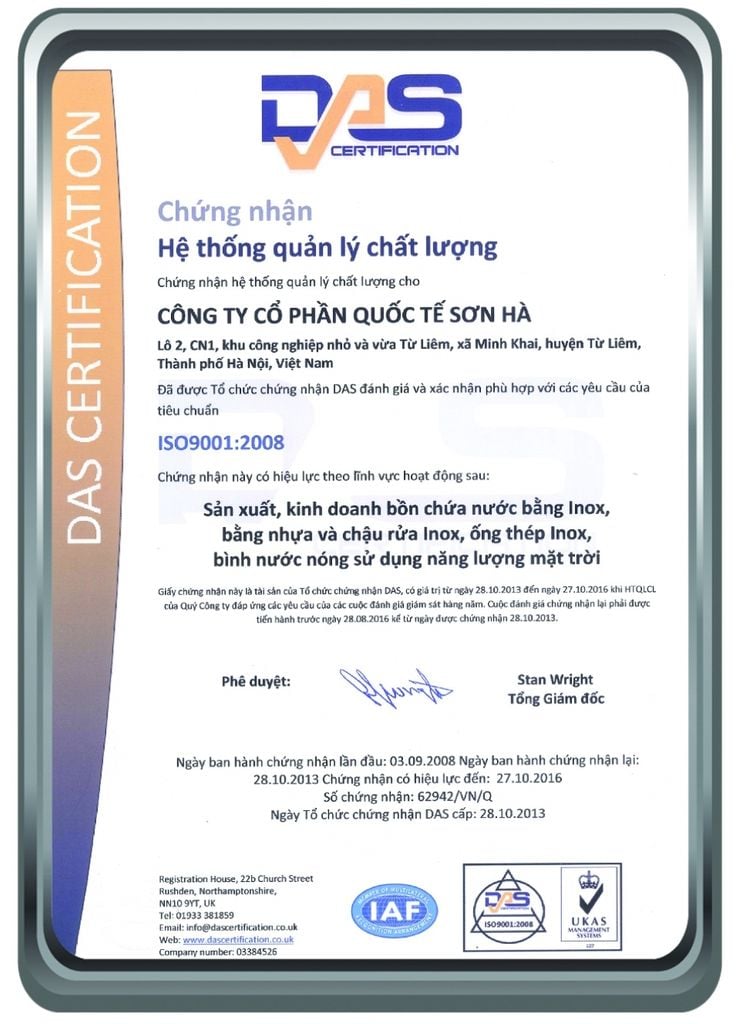 Chậu rửa inox Sơn Hà 1H447S- đặt