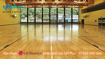 Sàn nhựa LG Hausys thiết kế dành riêng cho sàn thể thao