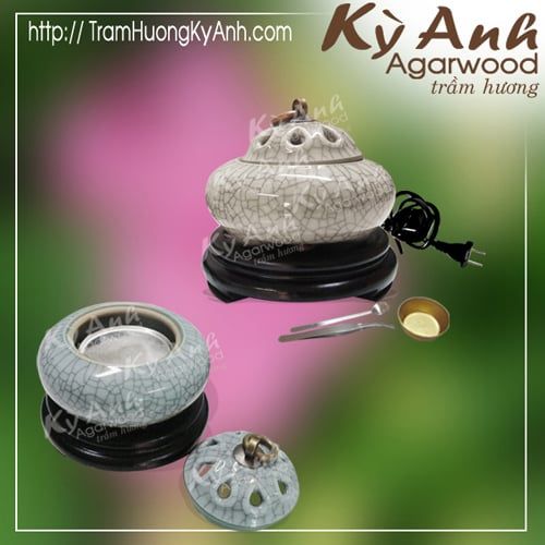 Lò xông trầm dùng điện - Cách sử dụng trầm hương hiệu quả