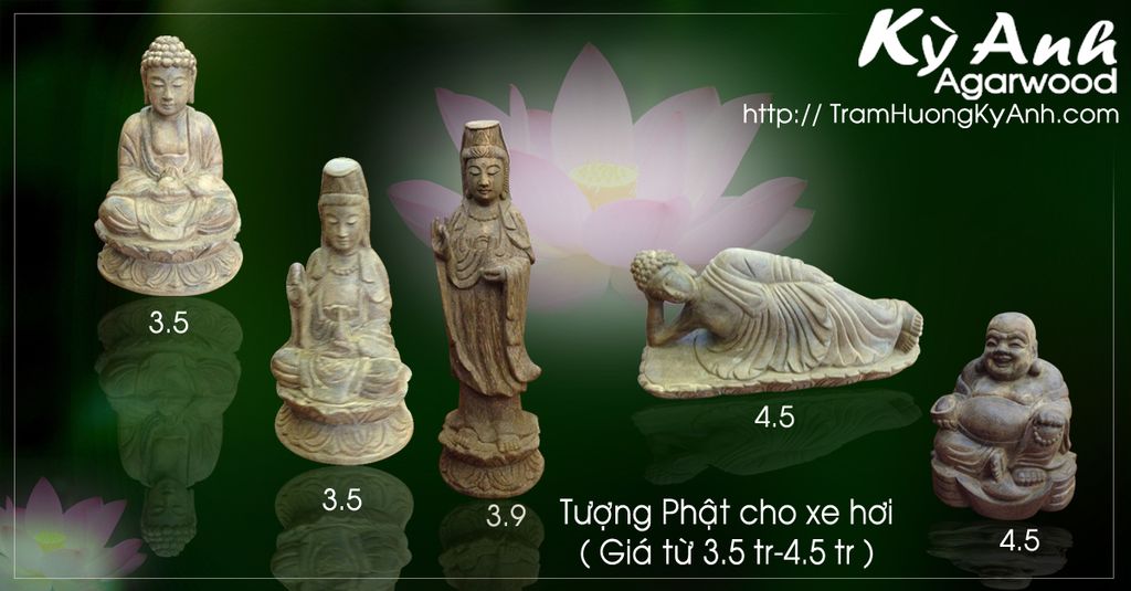 Tượng Phật bằng trầm hương khối