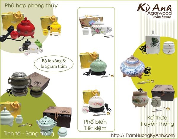 Lò xông trầm hương - Bộ quà tặng độc đáo & ý nghĩa