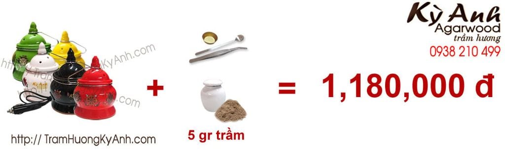 Lò xông trầm hương dùng trong xe hơi