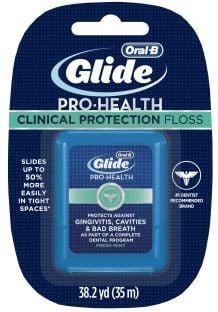 Chỉ nha khoa Oral-B Glide Pro-Health Clinical Protection Floss Fresh Mint - Vị bạc hà