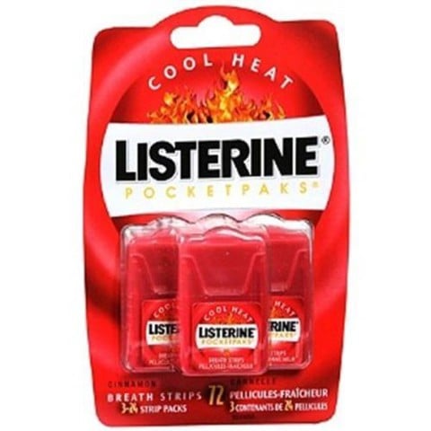 Miếng ngậm thơm miệng Listerine PocketPaks Breath strips - vị Cool Heat