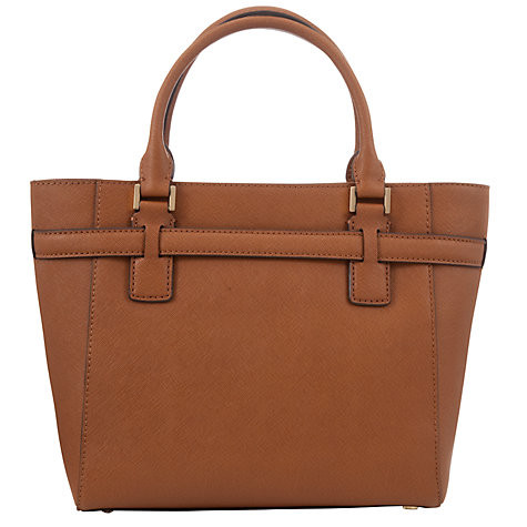 ICHAEL Michael Kors Hamilton Medium Leather Tote Bag, Luggage |  kumi_bestshop-theme