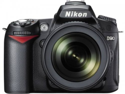 Nikon D90 (AF-S DX NIKKOR 18-105mm F3.5-5.6G ED VR lens, SB-400 and limitation strap attachment) Anniversary kit