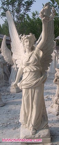 tượng đá thiên thần, điêu khắc đá mỹ nghệ non nước