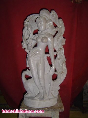 tượng đá nữ thần ấn độ, điêu khắc đá mỹ nghệ non nước