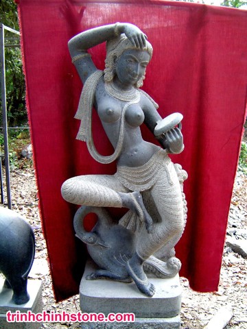 tượng đá nữ thần ấn độ, điêu khắc đá mỹ nghệ
