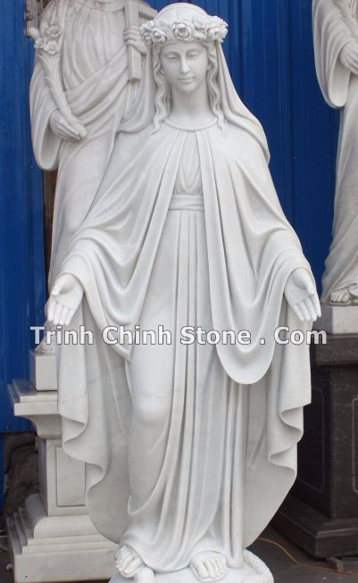 tượng đá đức mẹ maria