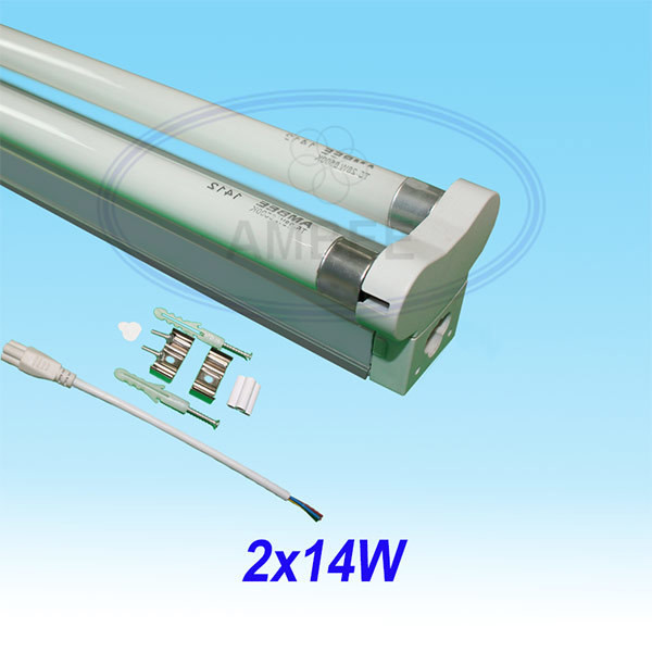 T5 Fluorescent Double Aluminum Without Reflector 0.6M/14W